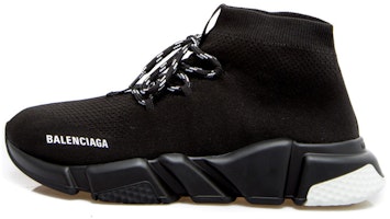 Balenciaga Speed Trainer Lace-Up 'Black White' 587289-W1703-1009 Balenciaga Speed Trainer Lace-Up 'Black White' 587289-W1703-1009