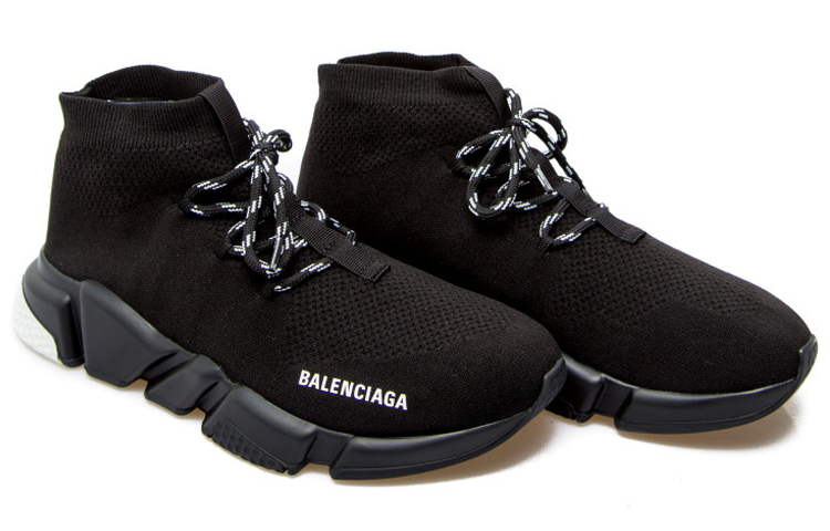 Order 巴黎世家系带款黑白色速度训练鞋 587289-W1703-1009