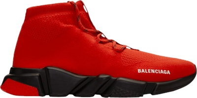 Balenciaga Speed Trainer Lace-Up 'Red Black' 587289-W1703-6505 Balenciaga Speed Trainer Lace-Up 'Red Black' 587289-W1703-6505