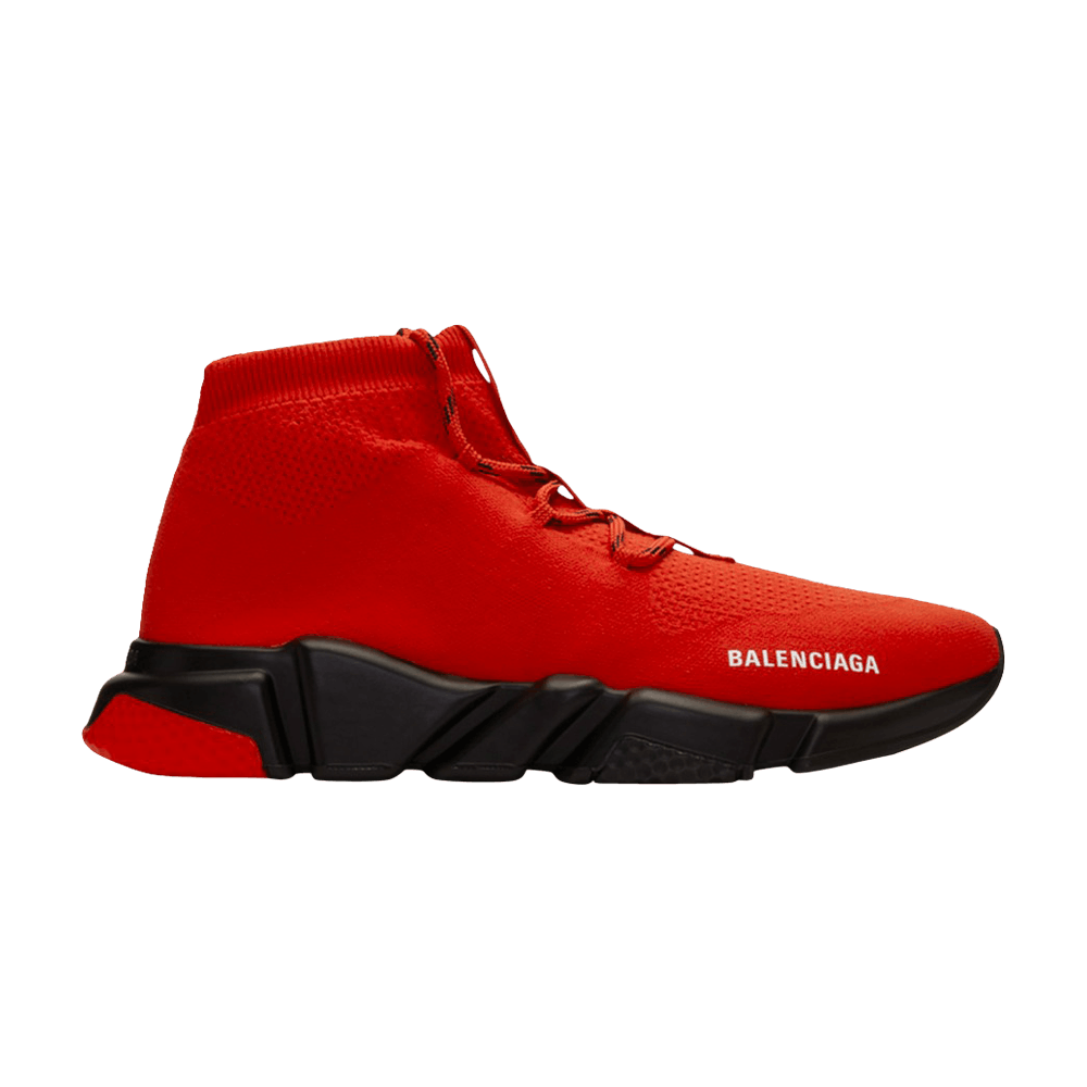 Balenciaga Speed Trainer Lace-Up 'Red Black' 587289-W1703-6505
