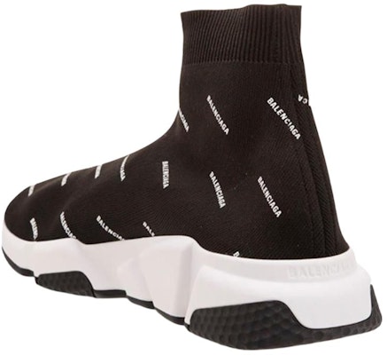 Balenciaga Speed Trainer Mid 'Logo Hitam Serata' 597551-W1712-1015 Shop Balenciaga Speed Trainer Mid 'Logo Hitam Serata' 597551-W1712-1015
