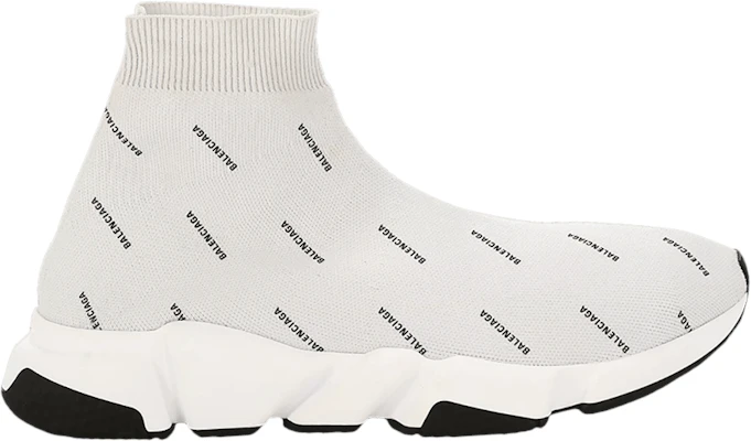 Balenciaga Speed Trainer Mid 'Allover Logo - Pearl Grey' Abu-Abu Mutiara 597551-W1712-1203 Buy Balenciaga Speed Trainer Mid 'Allover Logo - Pearl Grey' Abu-Abu Mutiara 597551-W1712-1203