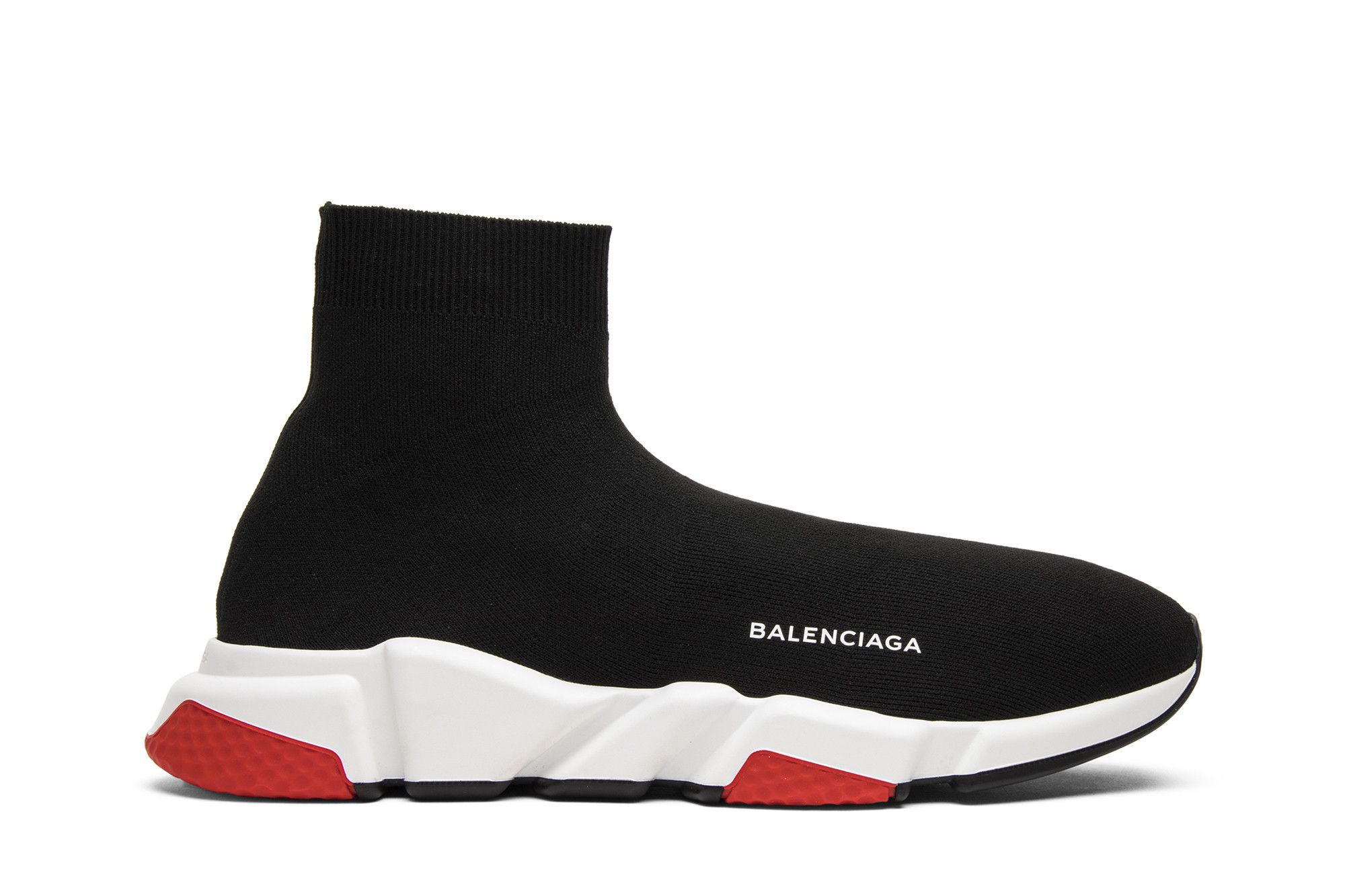 Balenciaga Speed Trainer Mid 'Black Red' 506335-W05G0-1000