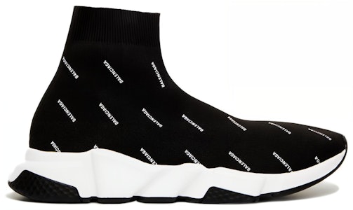 Balenciaga Speed Trainer Mid 'Cetakan Logo' 530360-W0650-1006 Order Balenciaga Speed Trainer Mid 'Cetakan Logo' 530360-W0650-1006