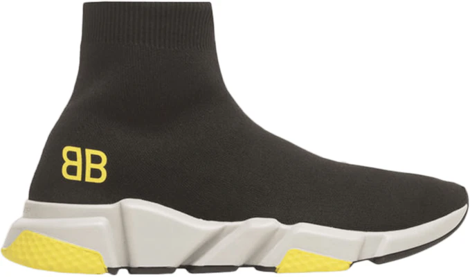 Balenciaga Speed Trainer Mid BB ''Noir Jaune'' 530347-W05G0-1000 Buy Balenciaga Speed Trainer Mid BB ''Noir Jaune'' 530347-W05G0-1000