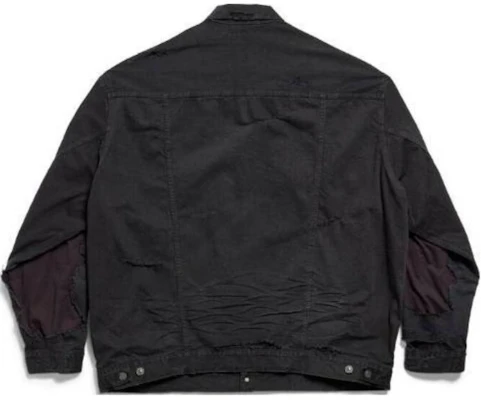 발렌시아가 스플라이스드 로고 프린트 루즈 재킷 - 유니섹스 블랙 793886TQW541071 Lookbook 발렌시아가 스플라이스드 로고 프린트 루즈 재킷 - 유니섹스 블랙 793886TQW541071