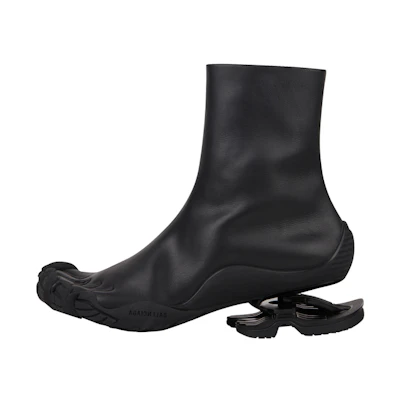 Balenciaga Split-Toe Ankle Boot 'Black Leather'