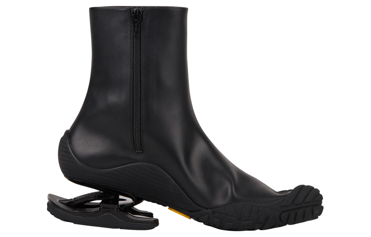 Balenciaga Split-Toe Ankle Boot 'Black Leather' 圖 2