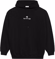 Balenciaga Sponsor Medium Fit Hoodie 'Black/Chalky White' Balenciaga Sponsor Medium Fit Hoodie 'Black/Chalky White'