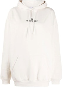 Hoodie Balenciaga Sponsor Medium Fit 'Putih Pucat/Hitam' 578135 TJVE1 9054 Buy Hoodie Balenciaga Sponsor Medium Fit 'Putih Pucat/Hitam' 578135 TJVE1 9054