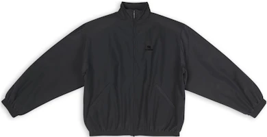 Balenciaga Sporty B FW22 Black Zip-Up High Collar Jacket Unisex Regular Fit. 706440TKO481000 Balenciaga Sporty B FW22 Black Zip-Up High Collar Jacket Unisex Regular Fit. 706440TKO481000