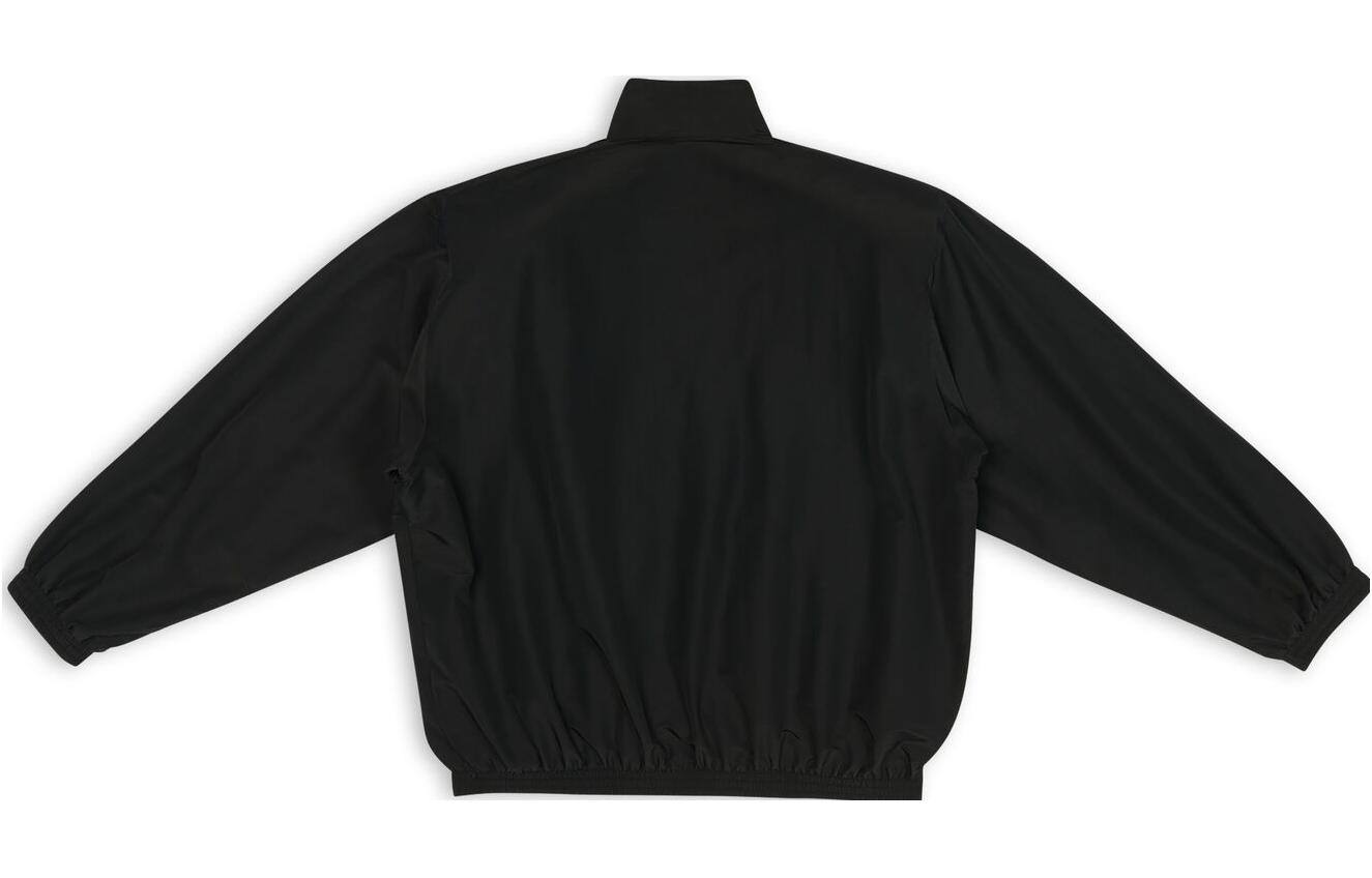 Lookbook 巴黎世家運動風FW22黑色高領拉鍊外套男女同款經典版型。 706440TKO481000