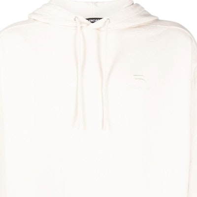 Sudadera Balenciaga Sporty B Unisex Blanca Oversized con Capucha. 600583TLVA19080 Details for Sudadera Balenciaga Sporty B Unisex Blanca Oversized con Capucha. 600583TLVA19080