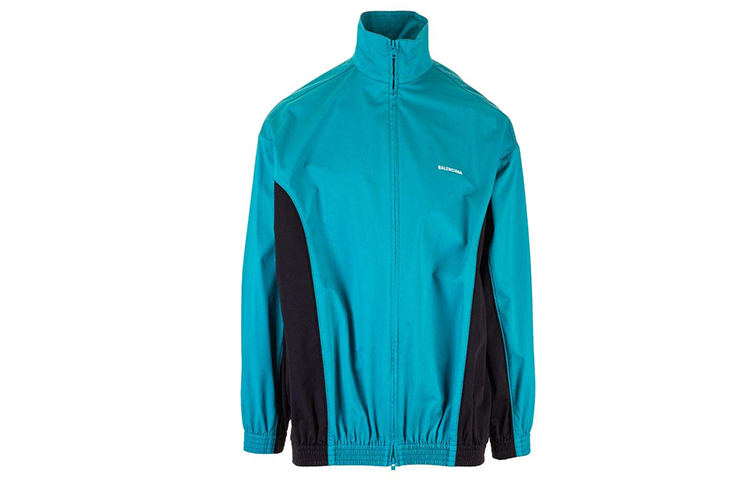 Balenciaga Sporty Stand Collar Jacket Sky Blue 622301TBP014600