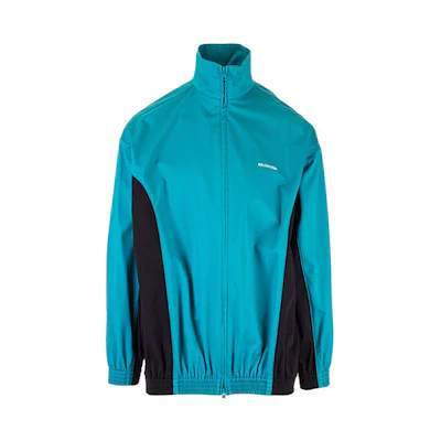 Balenciaga Sporty Stand Collar Jacket Sky Blue 622301TBP014600