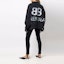 Sizing Balenciaga Jaket Denim Logo Spray Cat Unisex Hitam. 678354TIWA21440