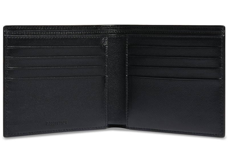 Balenciaga Square Folded Graffiti Wallet Black/White 圖 2