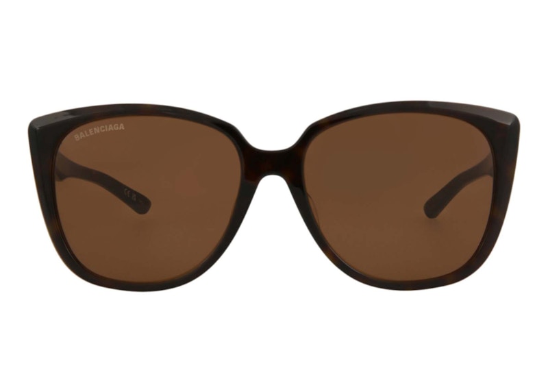 Buy 巴黎世家方框醋酸板太陽眼鏡哈瓦那/棕色 (BB0175SA-30011345-002-20355)