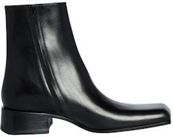 巴黎世家Work牛皮革短靴黑色 Order 巴黎世家Work牛皮革短靴黑色