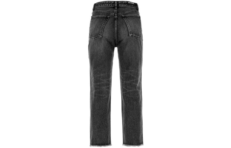Balenciaga SS21 Black Distressed Straight-Leg Jeans. 657622TBP471440 圖 3