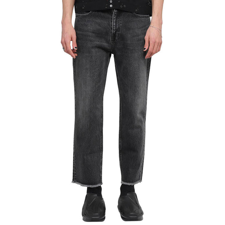 Balenciaga SS21 Black Distressed Straight-Leg Jeans. 657622TBP471440 圖 4