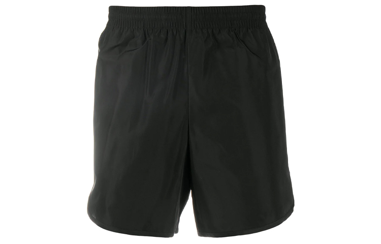 Balenciaga SS21 Black Elastic Waist Logo Shorts 626841TYD361000