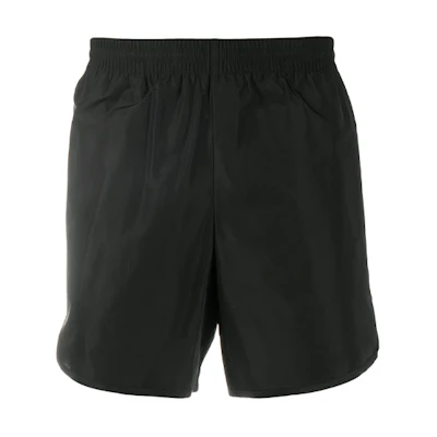 Balenciaga SS21 Black Elastic Waist Logo Shorts 626841TYD361000