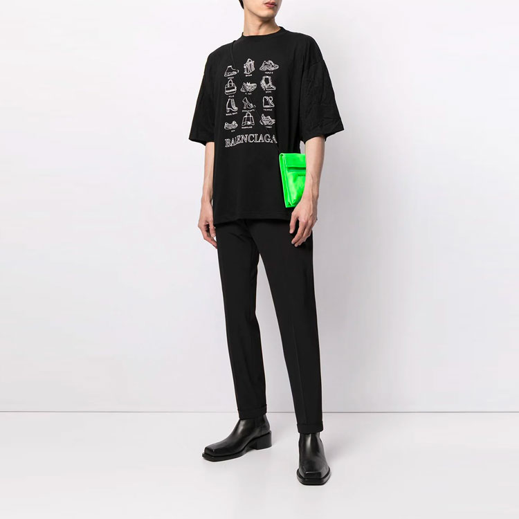 Balenciaga SS21 Black Oversized Graphic T-Shirt 641614TJV801070 圖 3