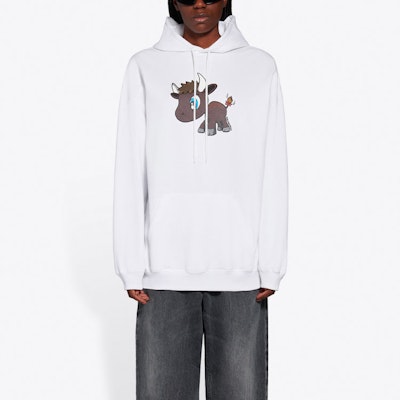 Balenciaga SS21 卡通連帽白色衛衣 男女適穿 578135TJVE69000 Purchase Balenciaga SS21 卡通連帽白色衛衣 男女適穿 578135TJVE69000