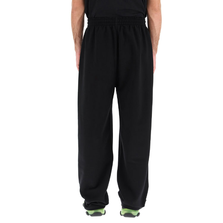 Shop Balenciaga SS21 Celana Kasual Logo Coca-Cola Hitam 641602TIV531070