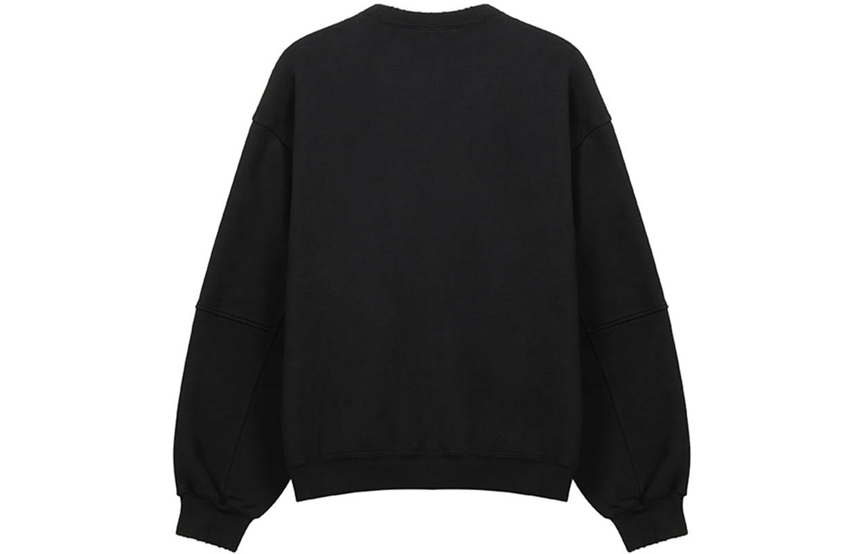 Lookbook バレンシアガ SS21 ダメージ加工 オーバーサイズ ヘビーウェイト クルーネック スウェットシャツ ブラック メンズ. 641654TJVI71070