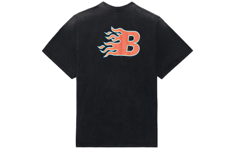 Balenciaga SS21 Flame Vintage Black Short Sleeve T-Shirt . 656978TKV701076 圖 3