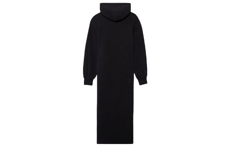 Lookbook 巴黎世家 SS21 加厚长绒连帽连衣裙 黑色 659077TJV441000