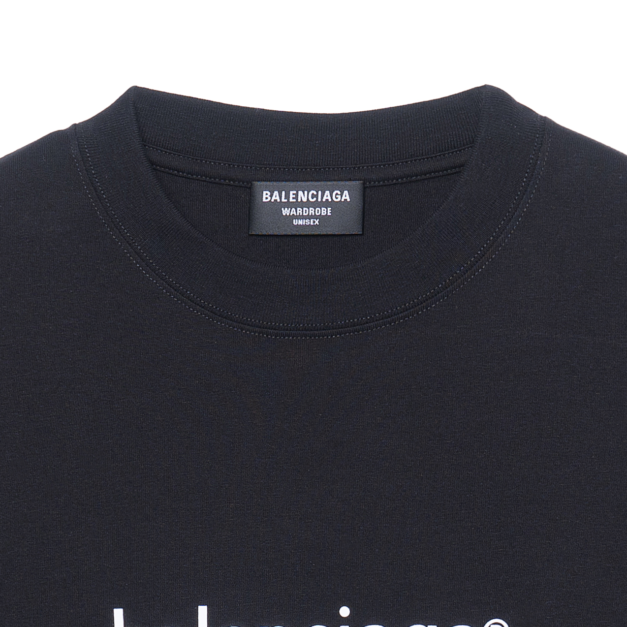 Balenciaga SS21 Letter Logo Print Black Casual T-Shirt Regular Fit. 612966TIV541070 圖 7