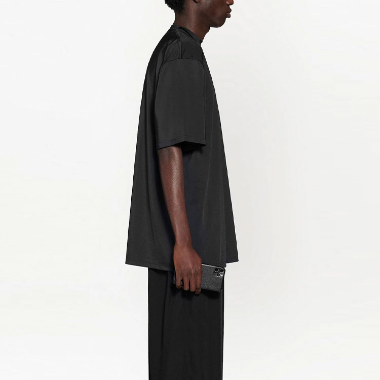 Balenciaga SS21 Logo Black Crewneck T-Shirt. 6570274A8B51000 圖 6