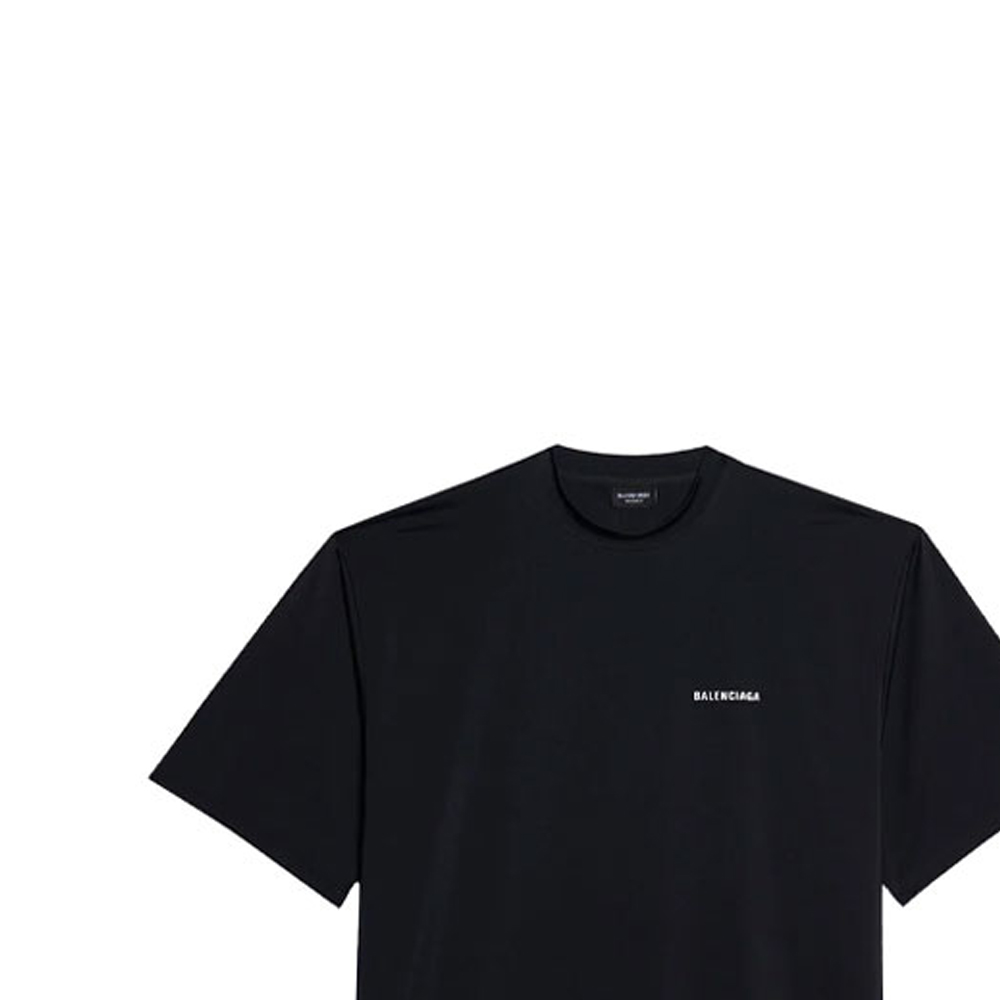 Balenciaga SS21 Logo Black Crewneck T-Shirt. 6570274A8B51000 圖 7