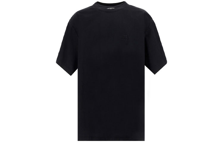 Order 巴黎世家 SS21 标志印花黑色圆领T恤 657059TKV901069