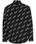 Order Balenciaga SS21 Logo Print Long Sleeve Shirt Men Black 647363TJLY71070