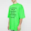 Shop Balenciaga SS21 Multilingual Text Graphic T-Shirt Unisex Green. 641614TJVI34162
