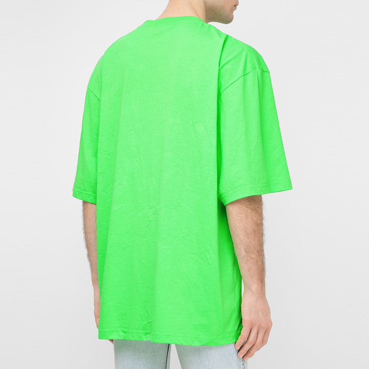Purchase Balenciaga SS21 Multilingual Text Graphic T-Shirt Unisex Green. 641614TJVI34162