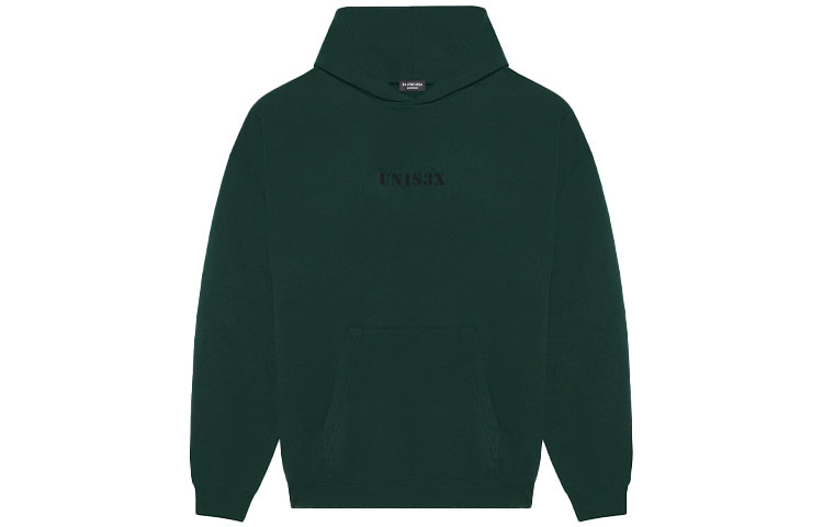 Balenciaga SS21 Solid Logo Hoodie Unisex Deep Green 620973TKV993010 圖 2