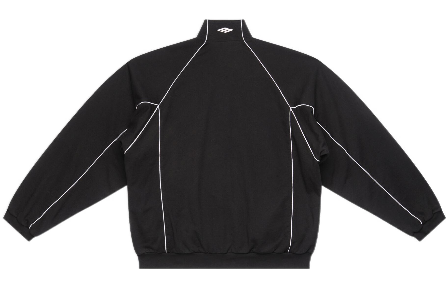 Lookbook Balenciaga SS22 Jaket High Neck Logo 3B Unisex Hitam 697954TMVA61000