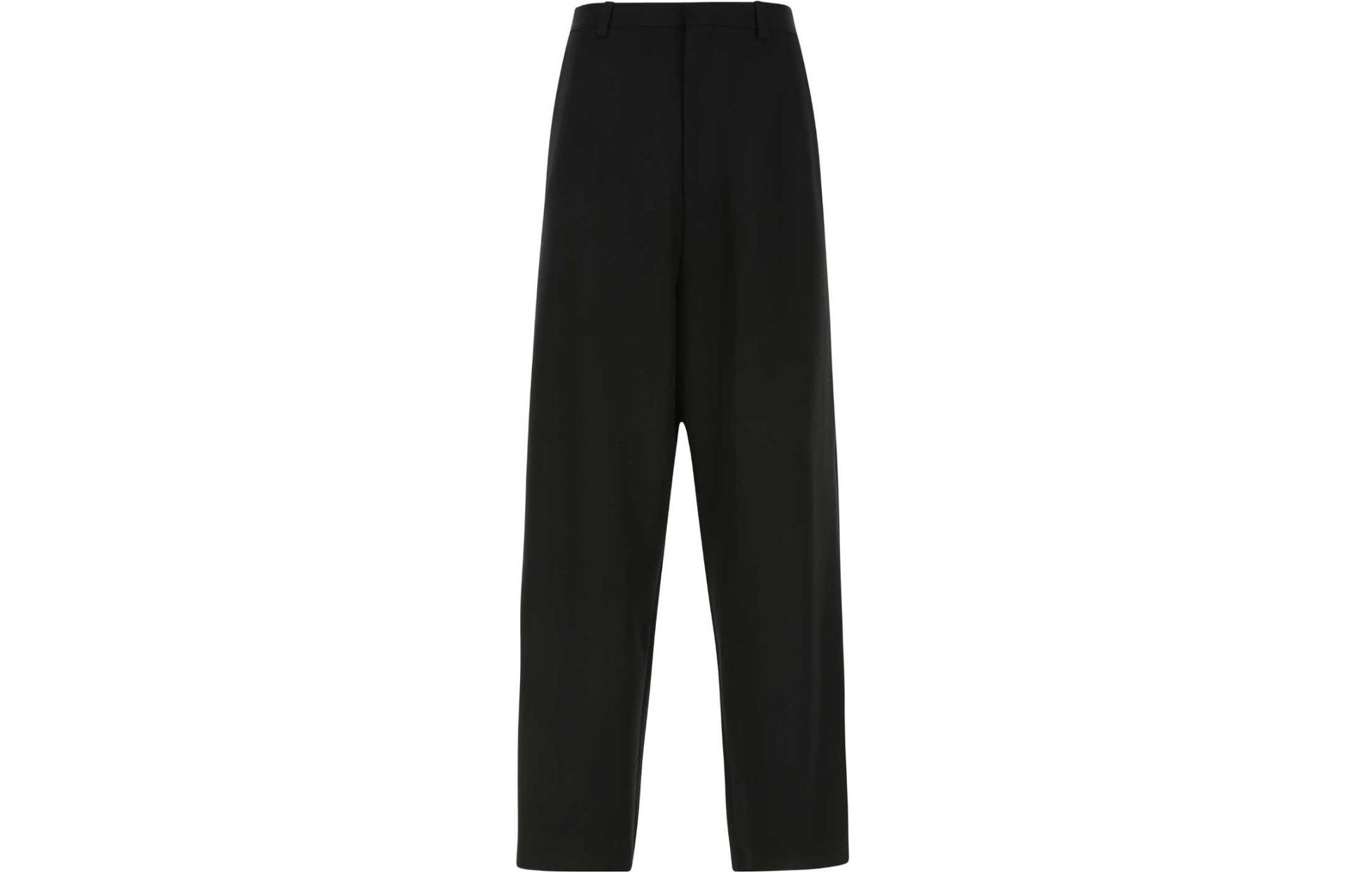 Balenciaga SS22  Black Distressed Loose Fit Casual Pants. 699010TLT171000