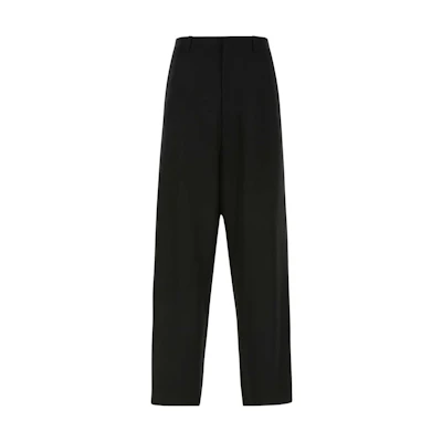 Balenciaga SS22 Black Distressed Loose Fit Casual Pants. 699010TLT171000