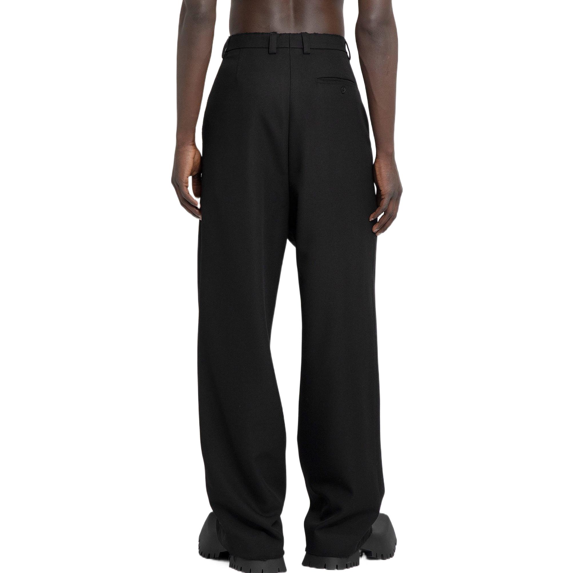 Purchase Balenciaga SS22 Celana Hitam Distressed Longgar Casual. 699010TLT171000