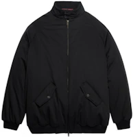 Balenciaga SS22 Black Harrington Bomber Jacket Loose Fit Long Sleeve. 681418TBP018065 Balenciaga SS22 Black Harrington Bomber Jacket Loose Fit Long Sleeve. 681418TBP018065