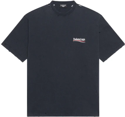 巴黎世家 SS22 黑色刺绣标志圆领短袖T恤 641675TKVJ19034 Order 巴黎世家 SS22 黑色刺绣标志圆领短袖T恤 641675TKVJ19034