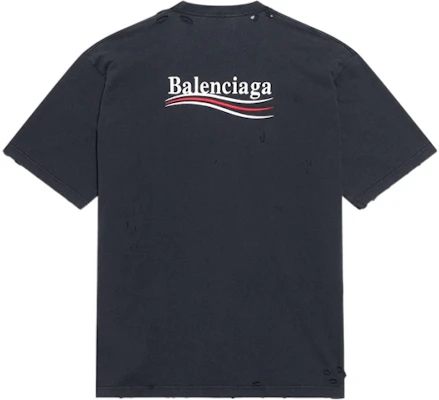 巴黎世家 SS22 黑色刺绣标志圆领短袖T恤 641675TKVJ19034 Lookbook 巴黎世家 SS22 黑色刺绣标志圆领短袖T恤 641675TKVJ19034