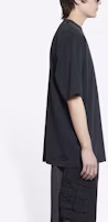 Purchase Balenciaga SS22 黑色標誌刺繡短袖上衣 641675TKVJ19034