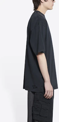 巴黎世家 SS22 黑色刺绣标志圆领短袖T恤 641675TKVJ19034 Purchase 巴黎世家 SS22 黑色刺绣标志圆领短袖T恤 641675TKVJ19034